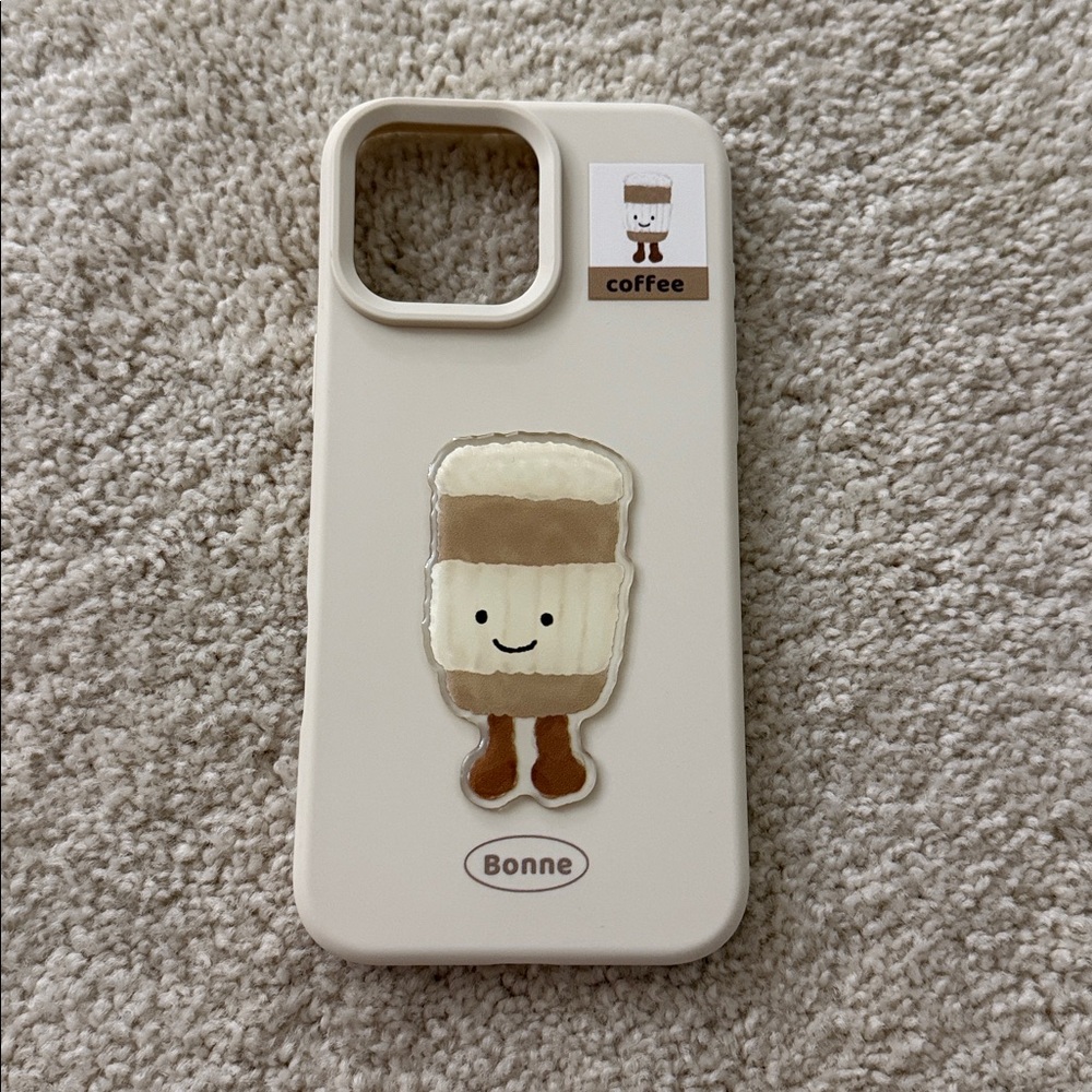 Jellycat Coffee Themed Phone Case (16 pro max)